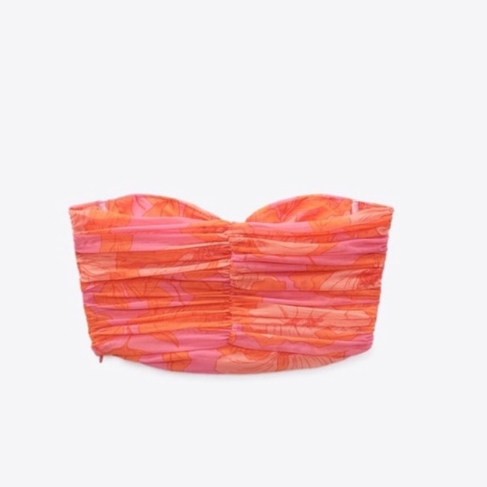 ZARA Tulle Corset Top - Picture 8 of 10